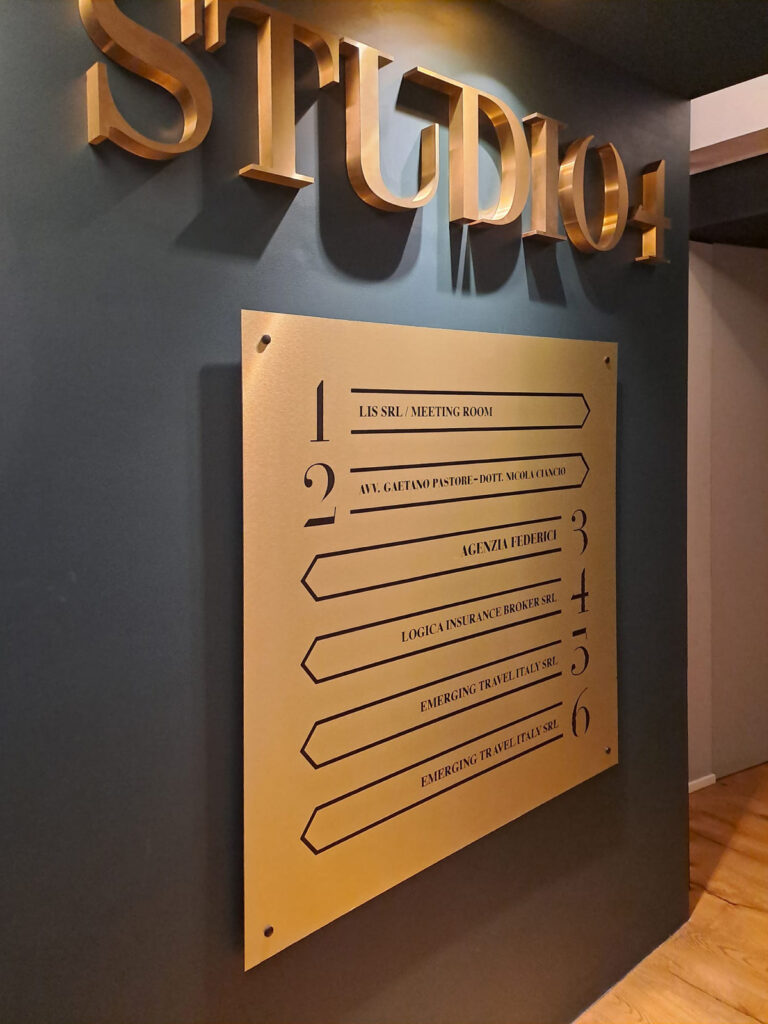 spazi studio4 scritte 3d